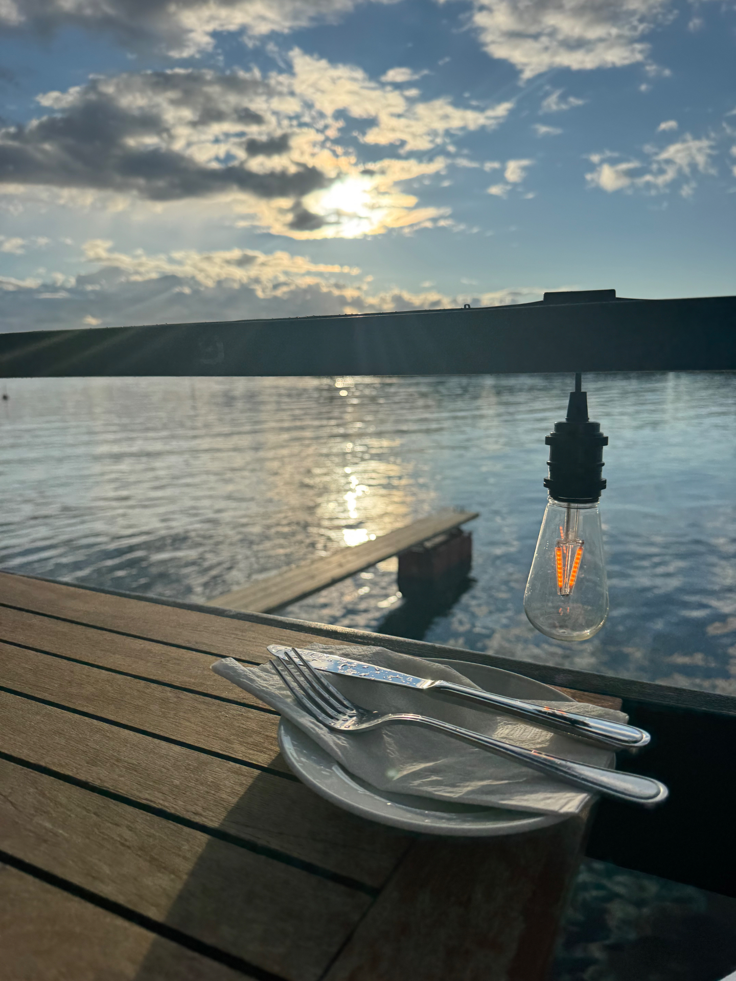 Sunset on the boat